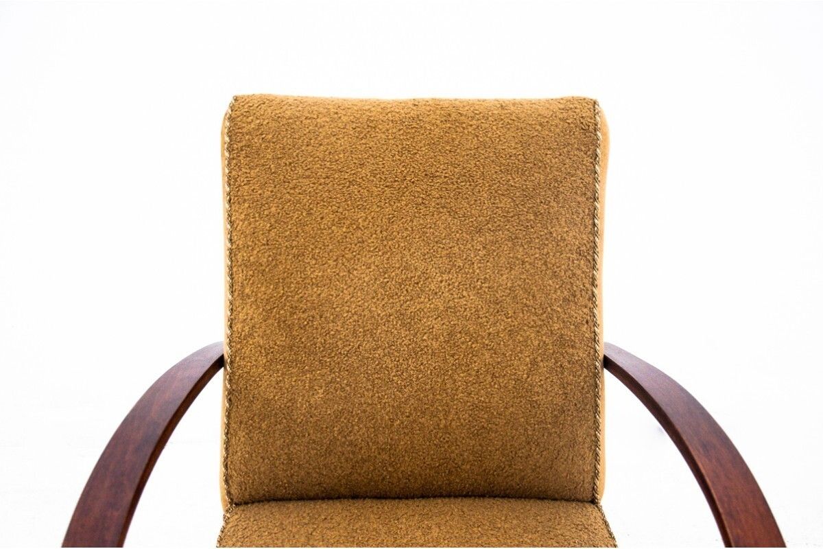 1762.0 Yellow Boucle Armchairs By J. Halabala, Czechoslovakia, 1930s photo