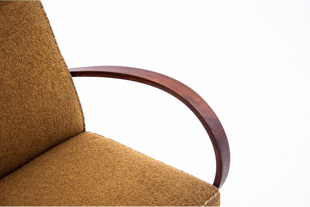 photo buy Yellow Boucle Armchairs By J. Halabala, Czechoslovakia, 1930s