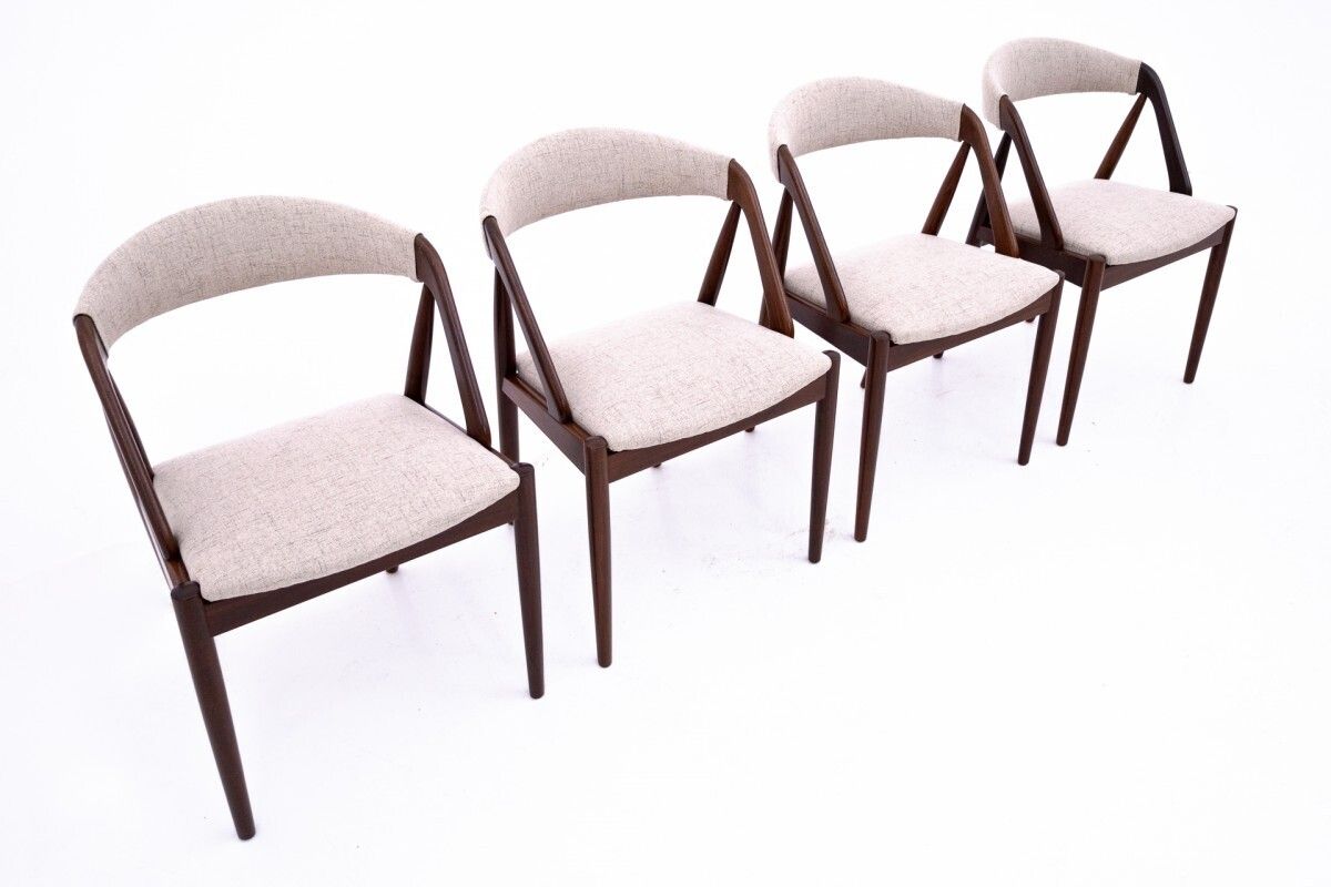 A Set Of Chairs Designed By Kai Kristiansen From The 1960s, Denmark, Model 31. After Renovation. photo for sale