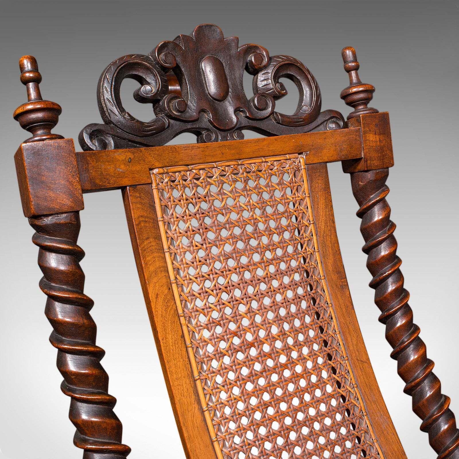 photo furniture Antique Folding Steamer Chair, English, Bergère, Campaign Lounge Seat, Victorian