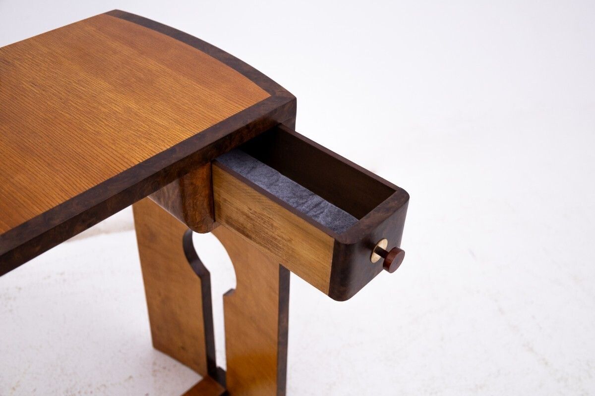 Art Deco Dressing Table + Chair Set, Poland, Art Deco, Ca. 1940. photo vintage