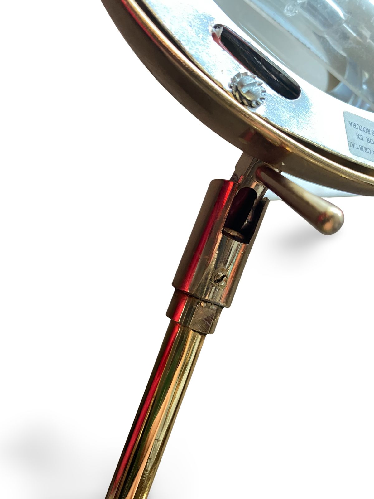 Articulated Halogen Lamp In Chromed Brass   1990s Design   Made In Italy   Height 155 Cm photo 270.0