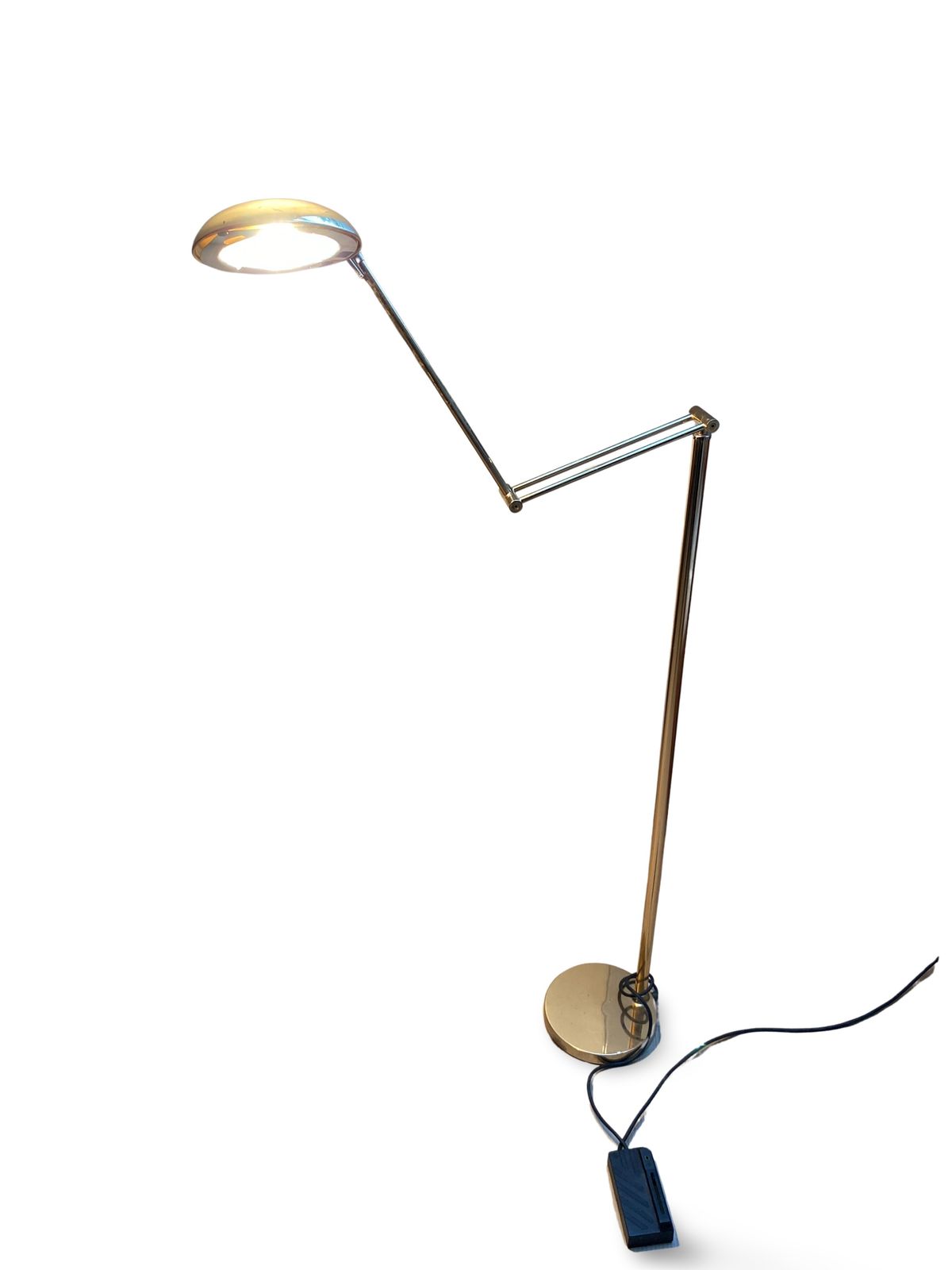 photo furniture Articulated Halogen Lamp In Chromed Brass   1990s Design   Made In Italy   Height 155 Cm