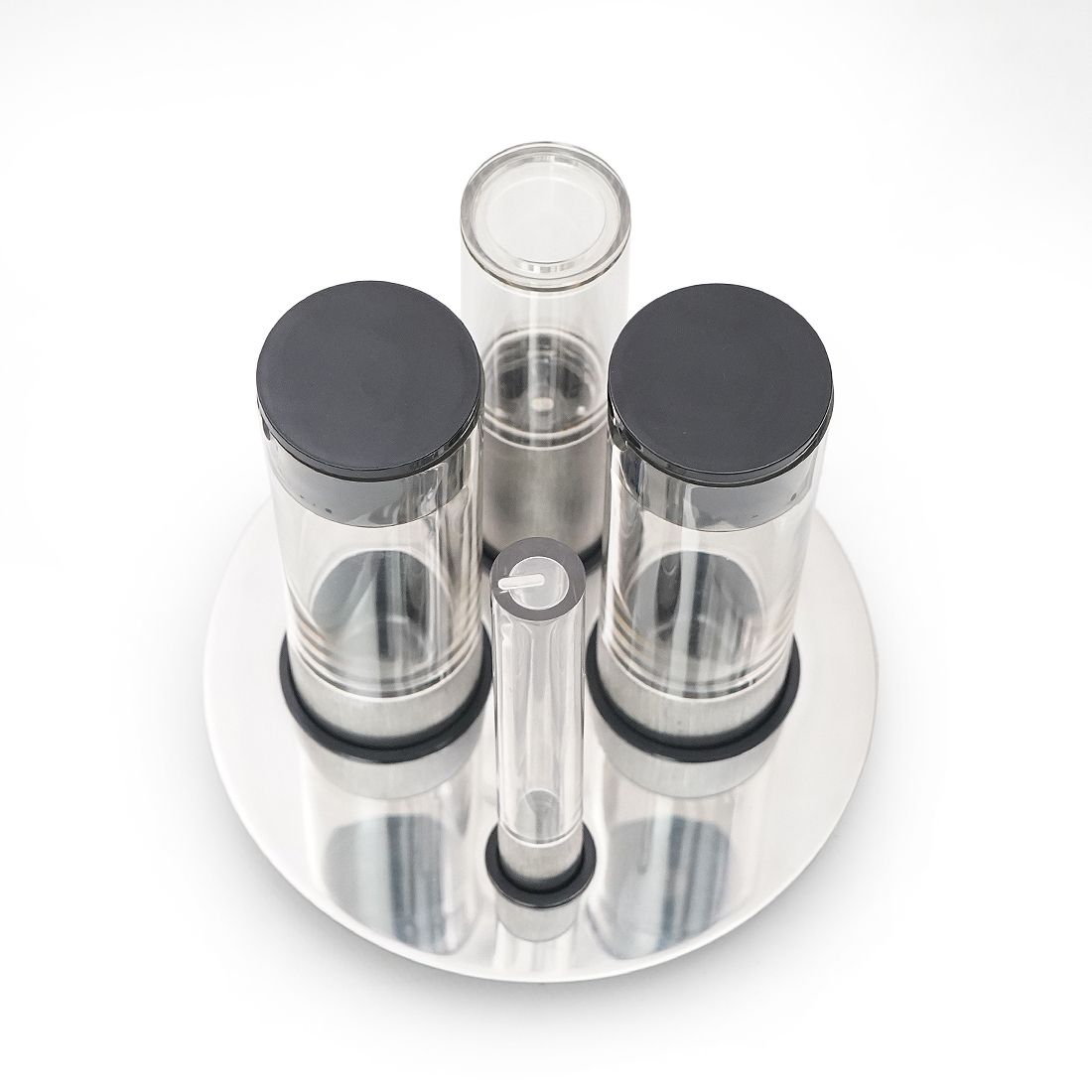 Cylindrical Salt, Pepper, Oil And Vinegar Set By Studio Opi For Cini And Nils, 1970s photo furniture