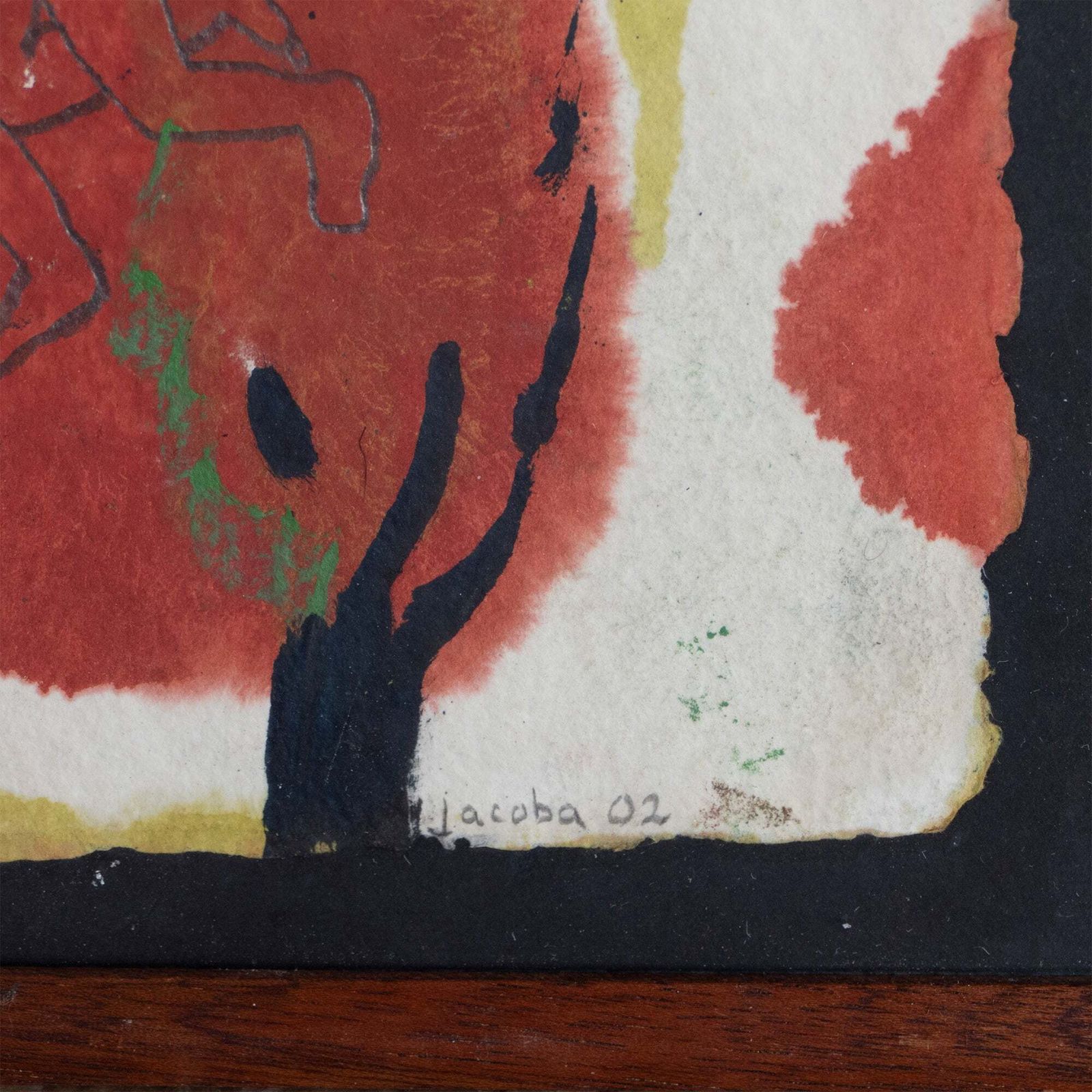Figuren In Rood Woud – Toegeschreven Aan Jacoba Martínez Millán photo Kunst