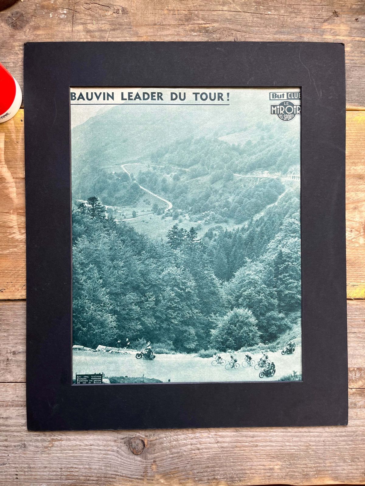 Tour De France Vintage Print 1956 Gilbert Bauvin