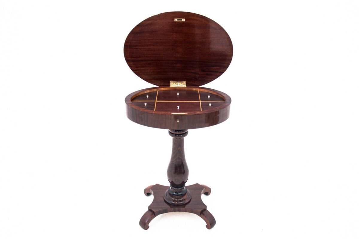 A Historic Thread Table, Northern Europe, Around 1860. After Renovation.