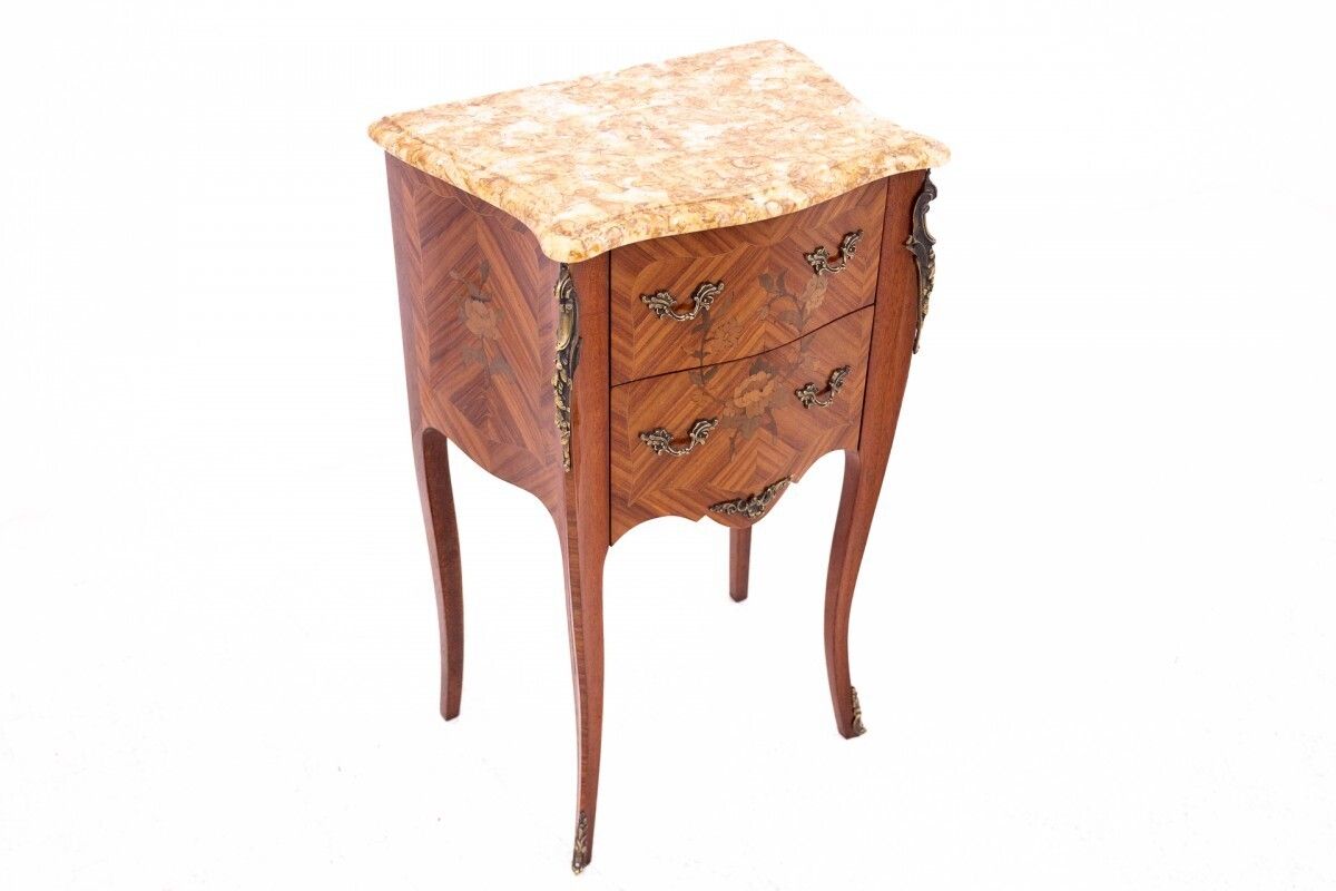 Antique Bedside Tables With Stone Top, France, Circa 1910. photo buy