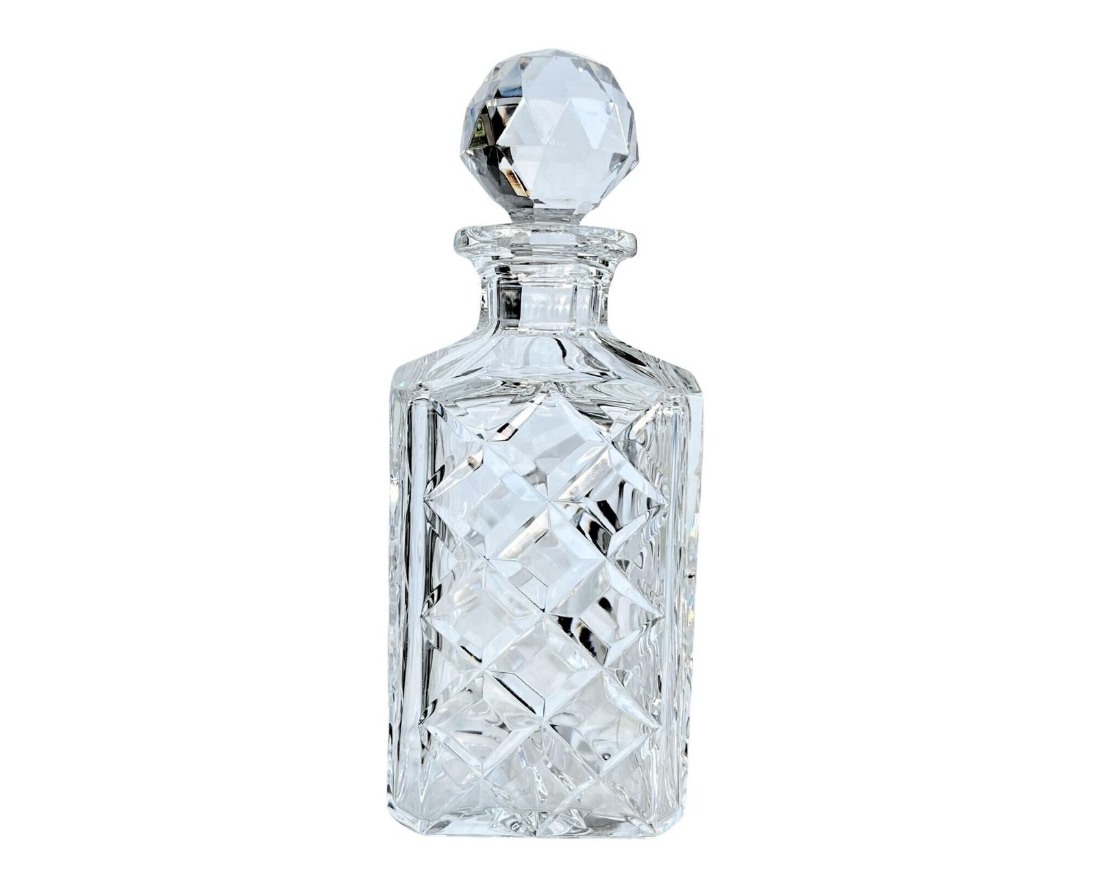 Kristallen Whiskykaraf Set | 2 Stuks | Diamantgeslepen | Val Saint Lambert photo Woonaccessoires