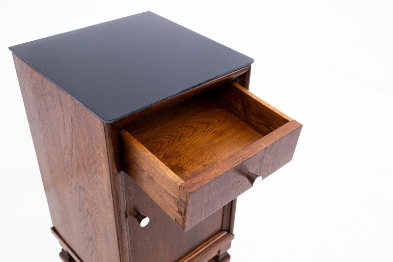 photo furniture Pair Of Bedside Tables From The Early 20th Century, Poland. After Renovation.