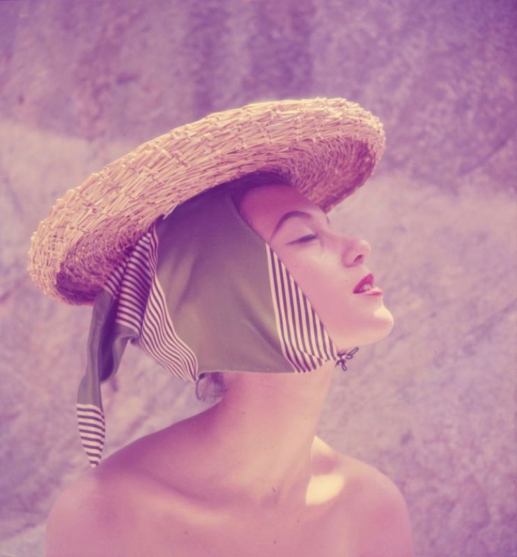 Toni Frissell 'Girl In A Hat' Unframed Archival Pigment Print