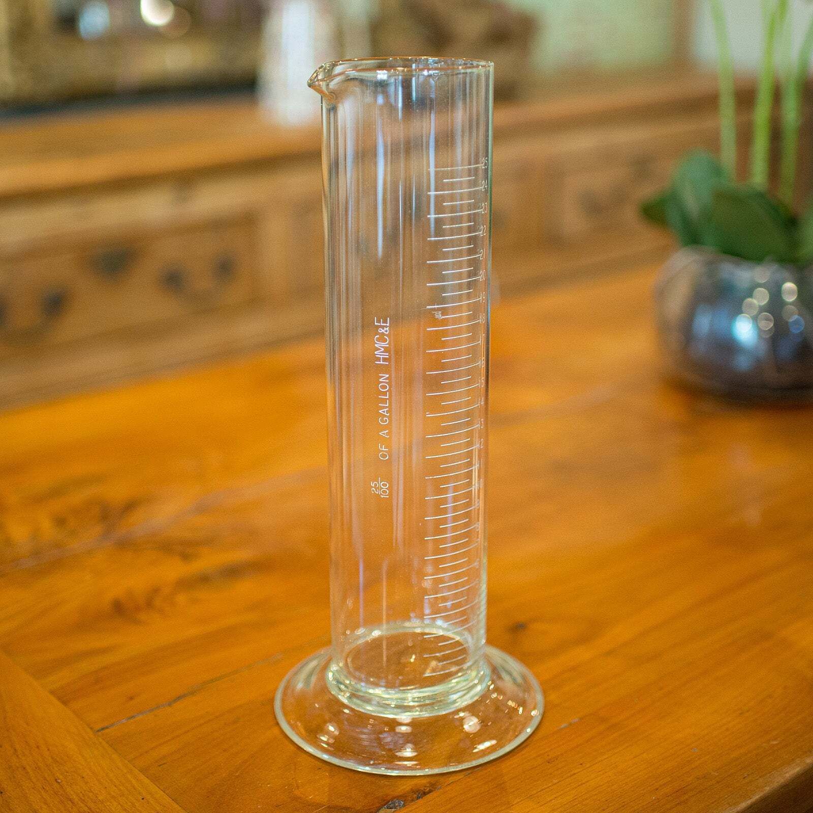 Pair Of Antique Customs & Excise Measures, English, Etched Glass Beakers C.1920 photo furniture