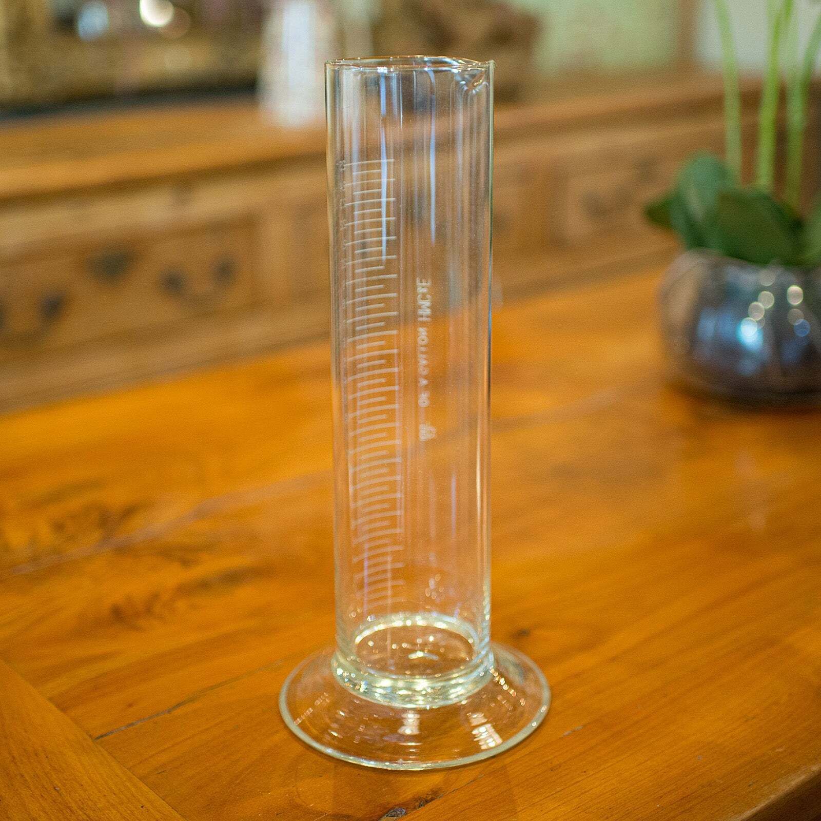 Pair Of Antique Customs & Excise Measures, English, Etched Glass Beakers C.1920 photo 505.0