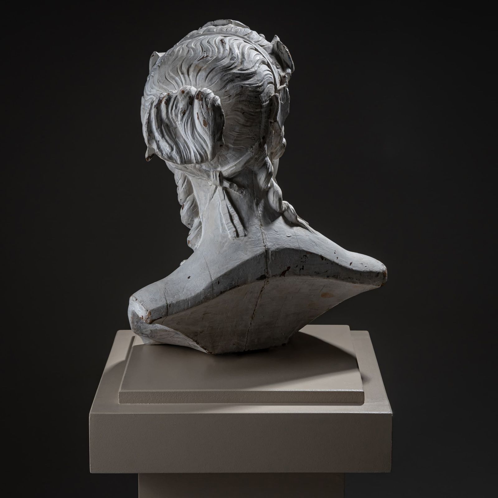 Art Nouveau Female Bust With Vine Leaves, Early 20th Century photo vinterior