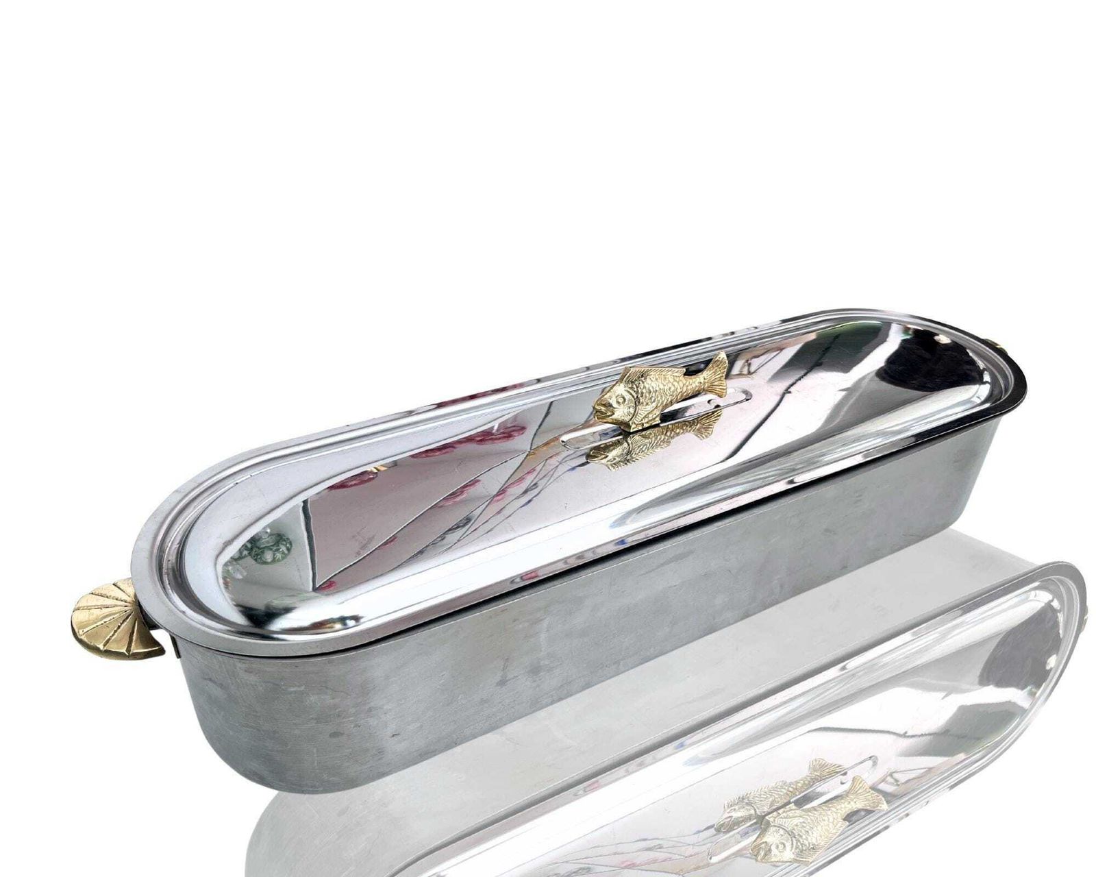 Poissoniere Fish | 1pc | Xxl Size | Brass Fish And Handles | France