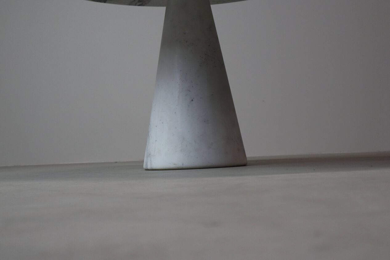 Angelo Mangiarotti “M1” Dining Table In Solid Carrara Marble photo buy