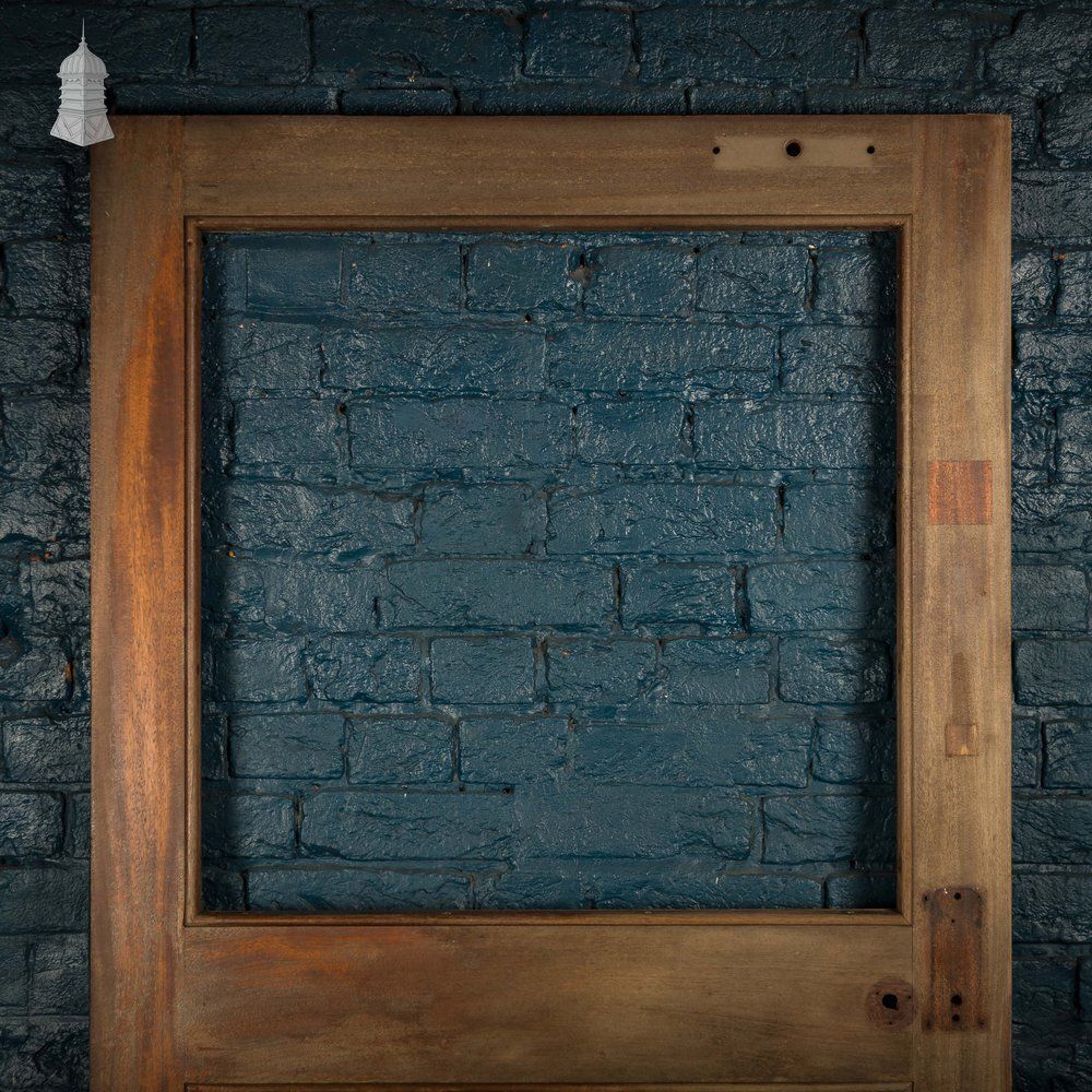 Glazed Mahogany Door – 2 Panel Openings photo for sale