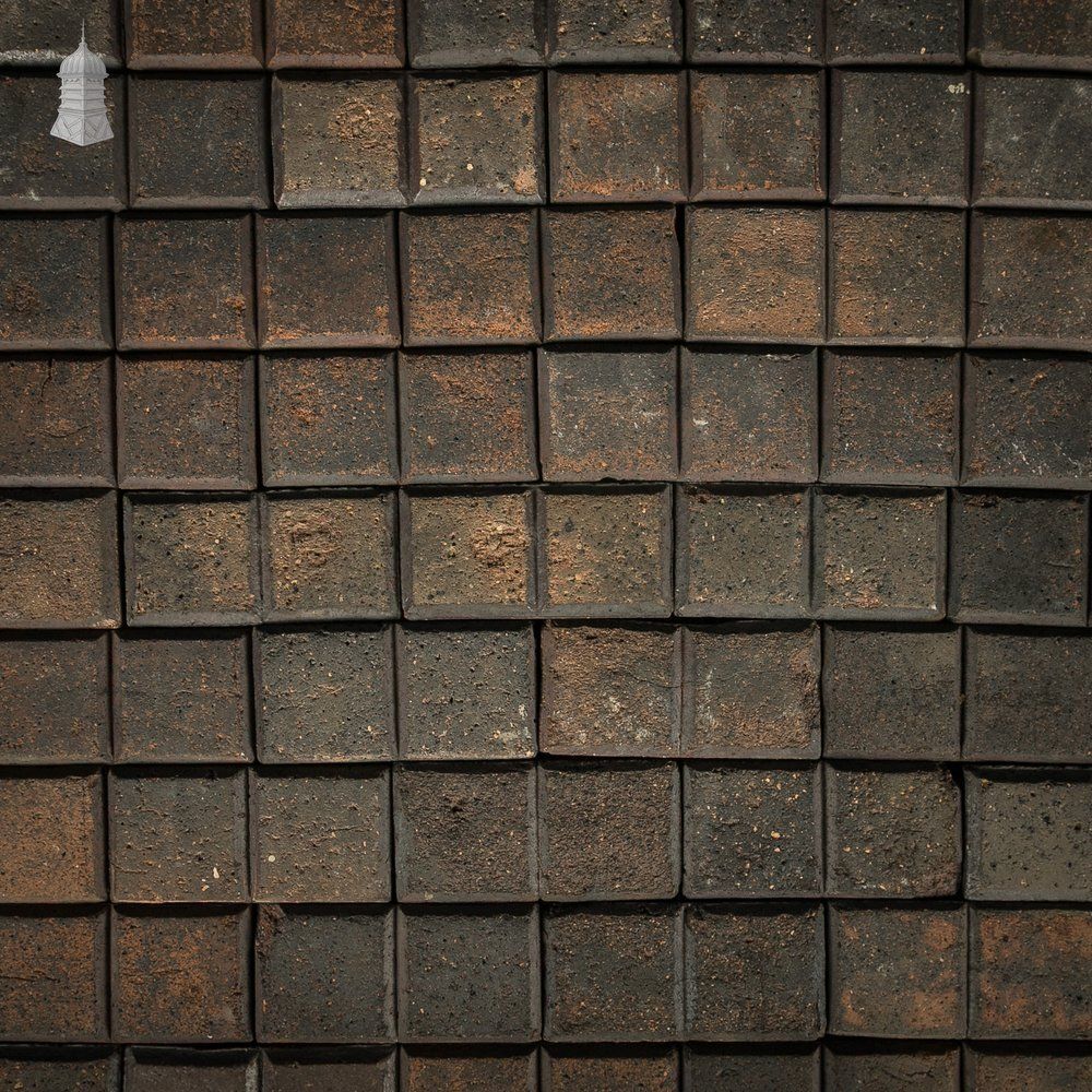 Reclaimed Stable Bricks, 258 Pavers, Worn Face, Staffordshire Blue 2 Block photo furniture