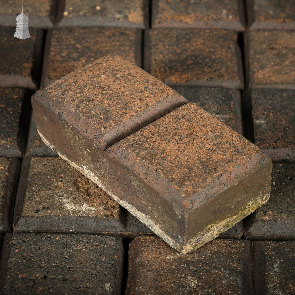 Home Fixtures Reclaimed Stable Bricks, 258 Pavers, Worn Face, Staffordshire Blue 2 Block photo