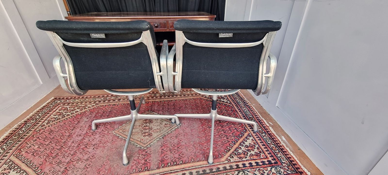Mid Century Vitra Ea208 Swivel Desk Chair By Eames