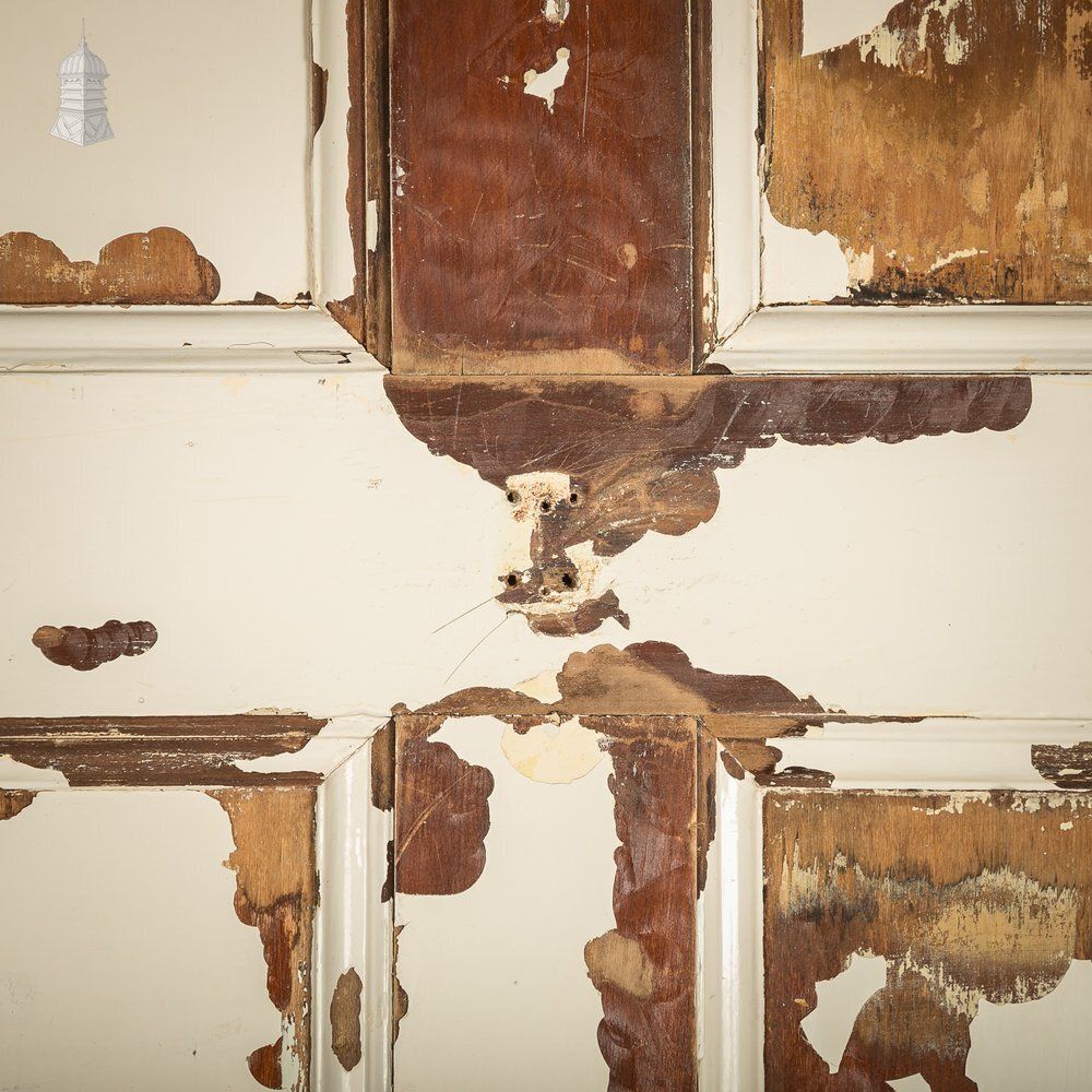 photo vintage 6 Panel Moulded Wooden Door