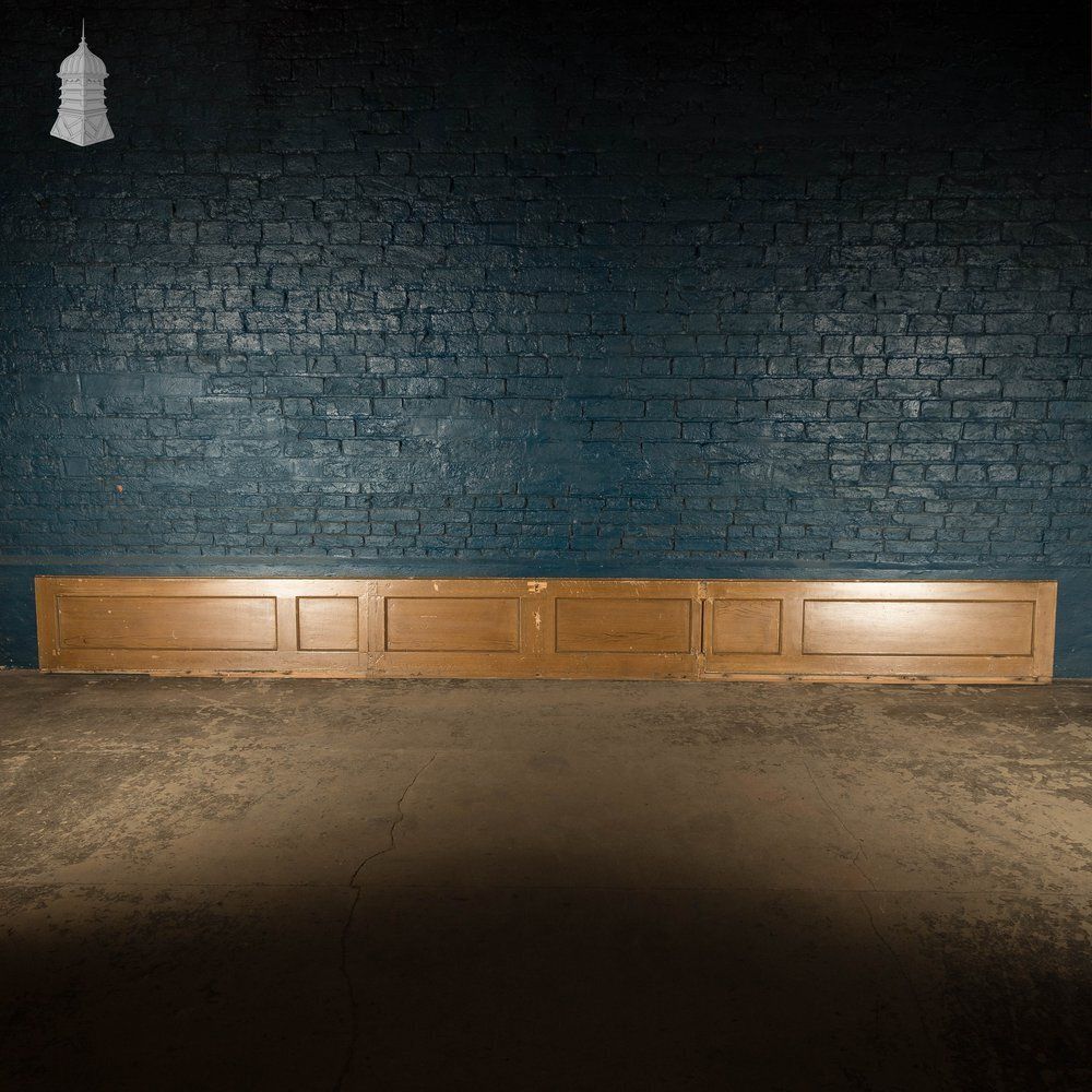 Pine Panelling, Faux Woodgrain, 4 Panel   A Run Of 39m photo buy