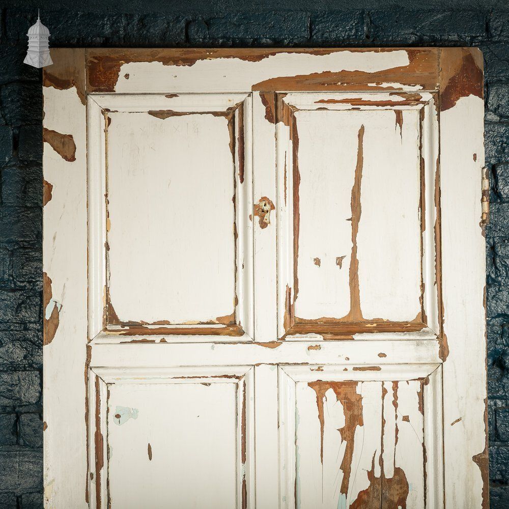 photo for sale 6 Panel Door, Faux Woodgrain & Distressed White Paint Finish