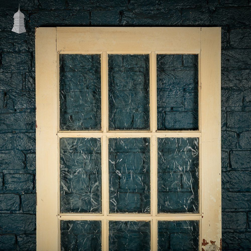 photo for sale Glazed Patio Door – Distressed White Pine