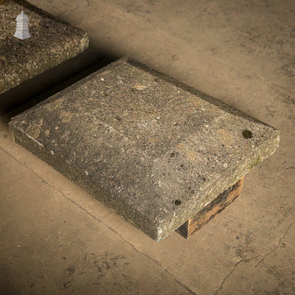 photo furniture Composition Pier Caps, Twice Weathered   Pair