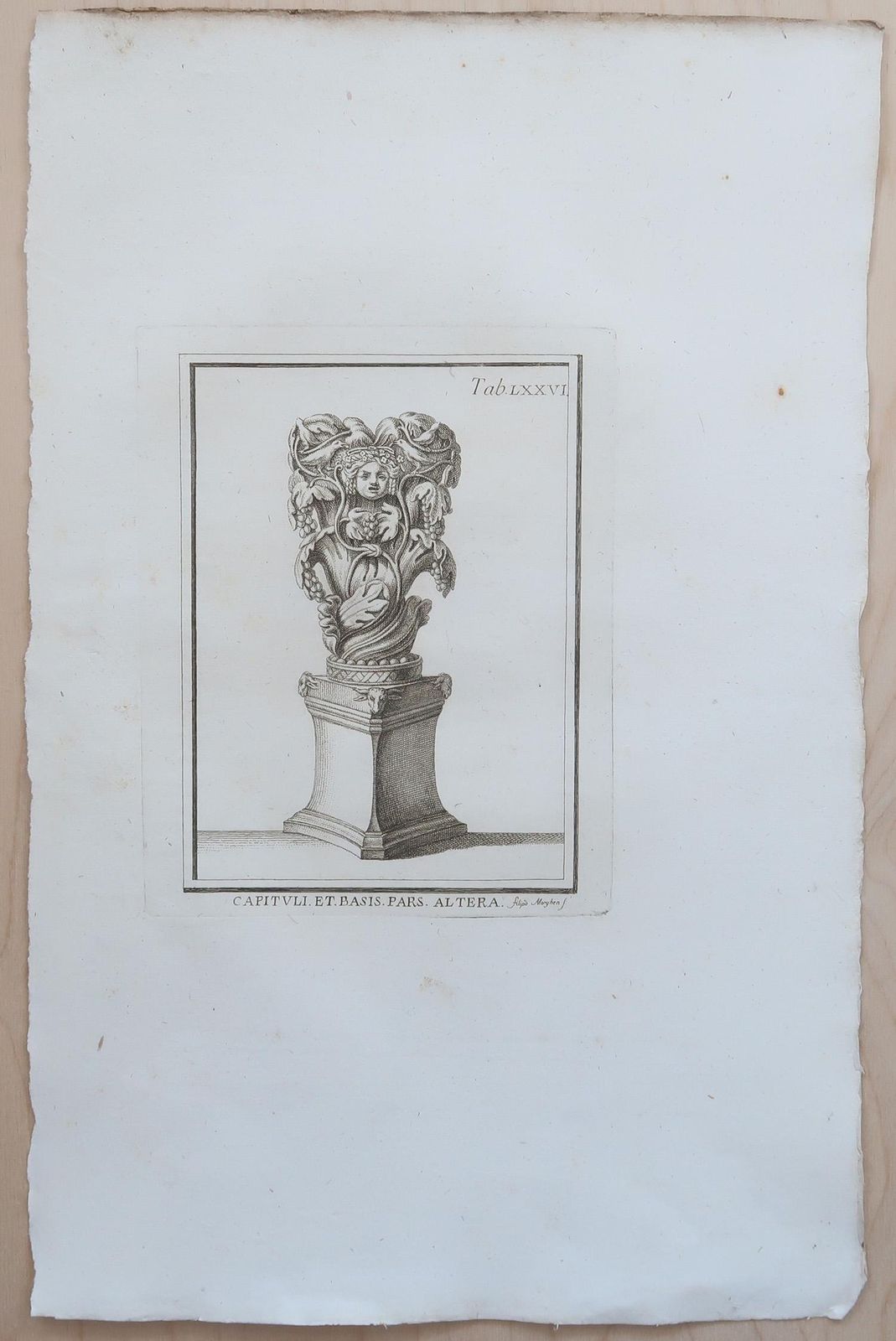 Large Scale Original Antique Grand Tour Prints Relief Carvings. Rome, 1776 photo Art