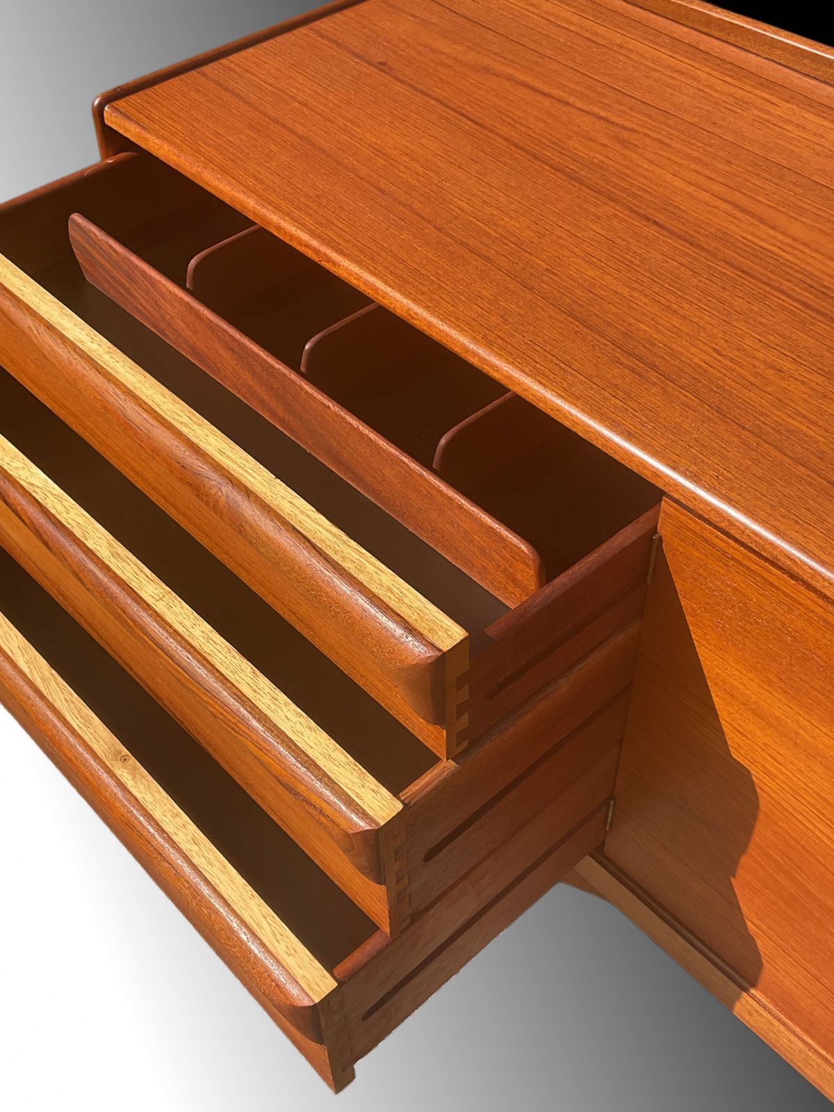 photo buy Teak Sideboard By Val Rossi For Beithcraft In Mid Century Vintage Style