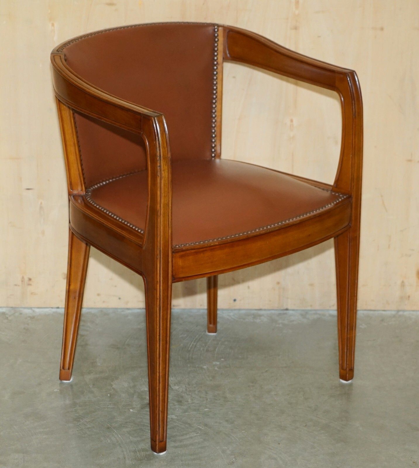 Pair Of Stunning French Art Deco Walnut Armchairs Part Of A Large Library Suite photo furniture