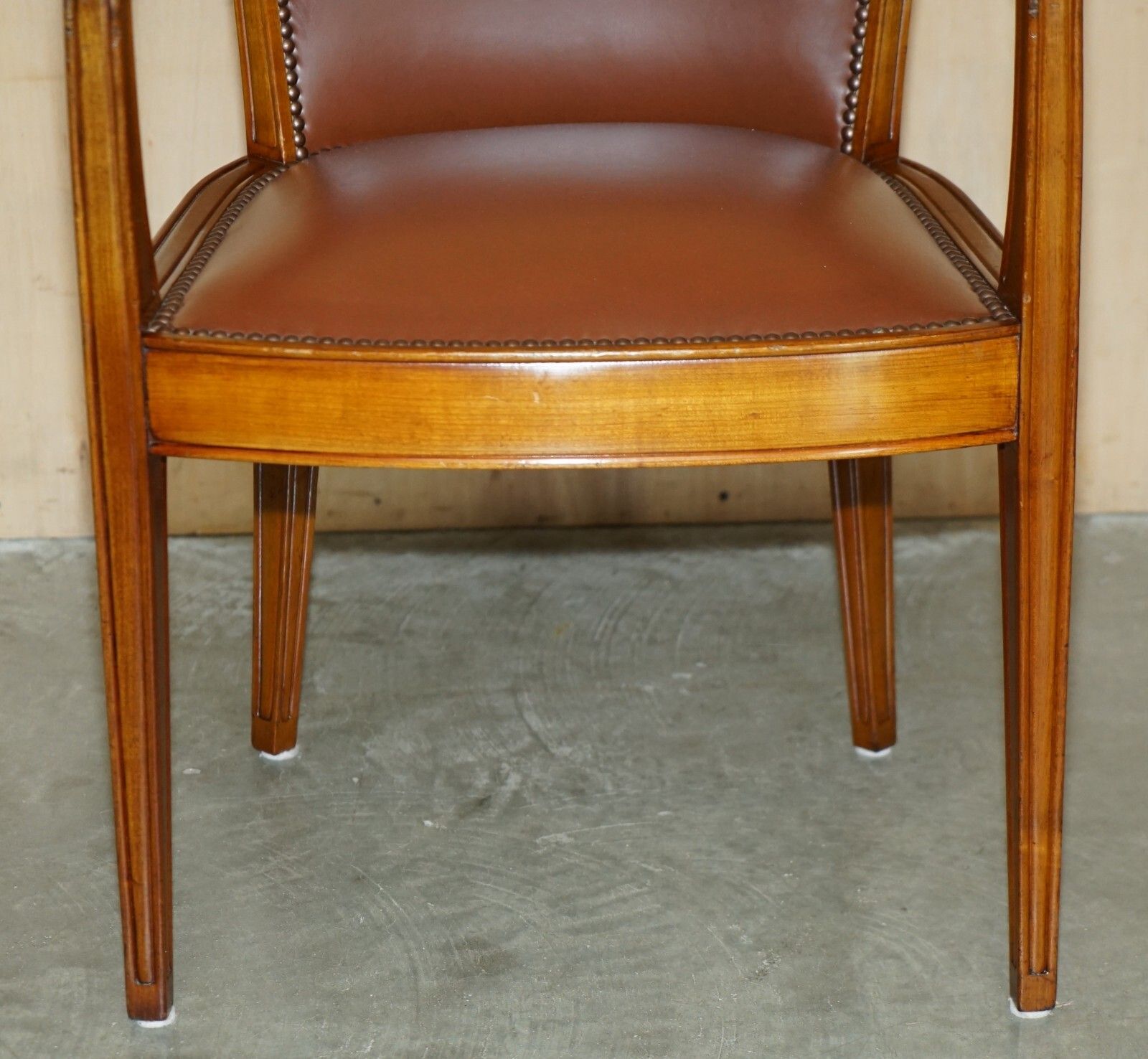 Pair Of Stunning French Art Deco Walnut Armchairs Part Of A Large Library Suite photo vintage