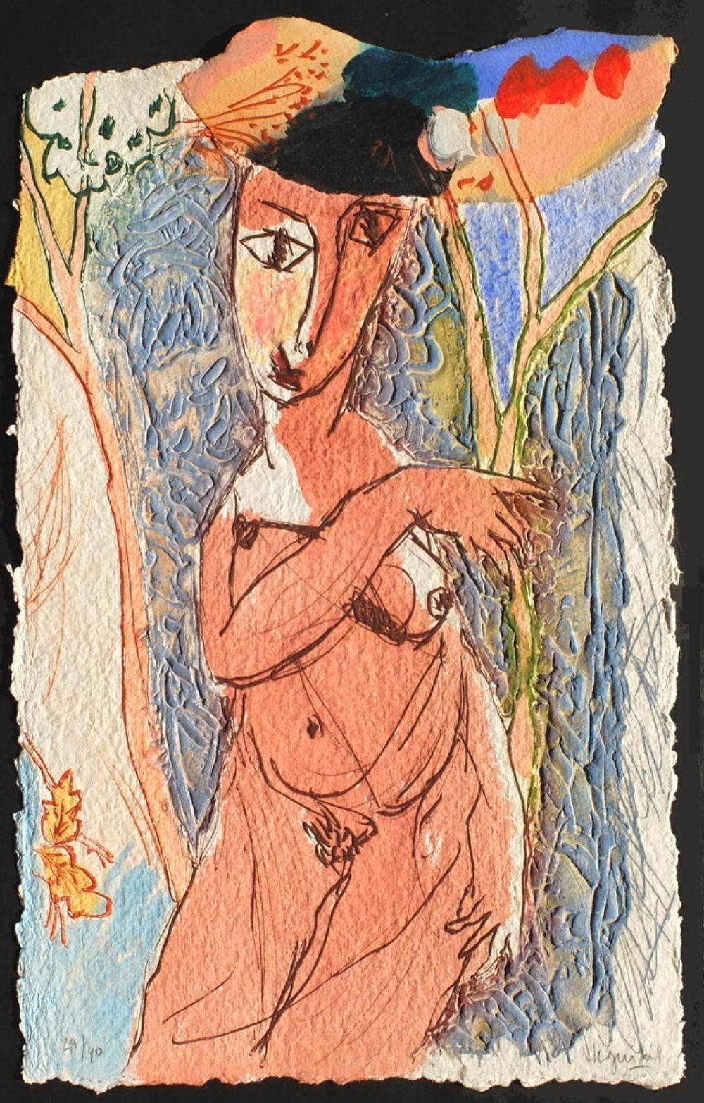 Henri Guibal Original Carborundum Engraving Signed La Vie De B XIII 2002