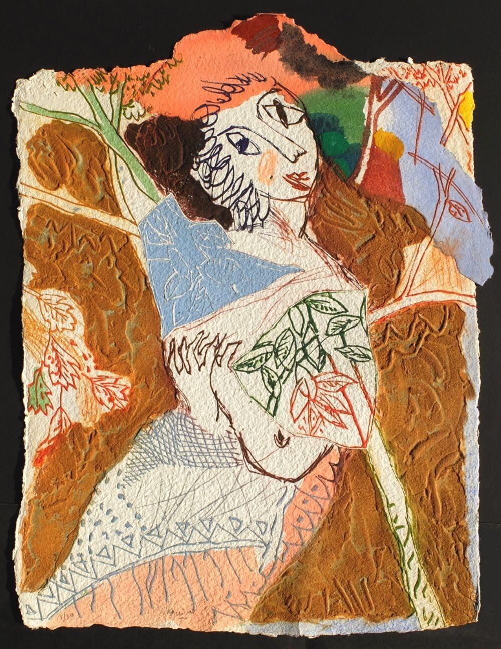 Henri Guibal Original Carborundum Engraving Signed La Vie De B II 2002