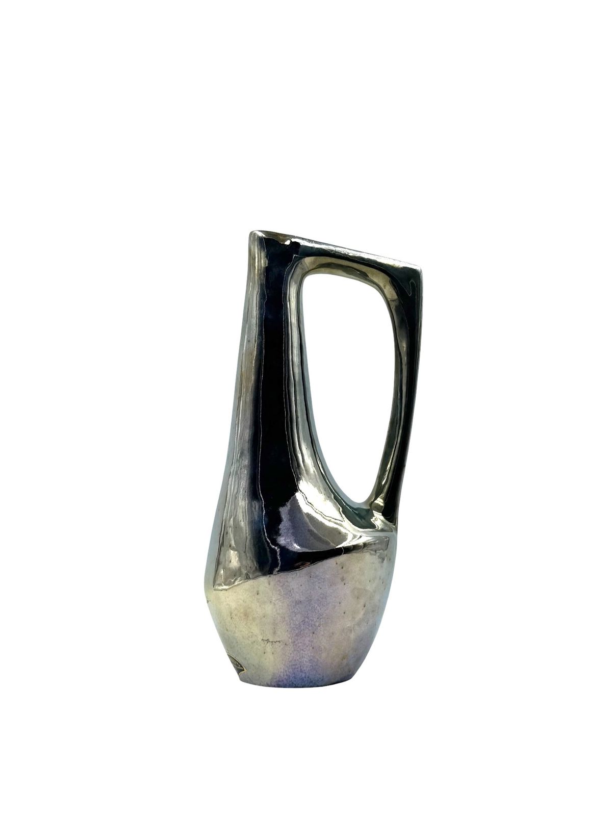 A. Cytère, Modern Iridescent Gres Vase, Rambervillers France 1950s photo for sale