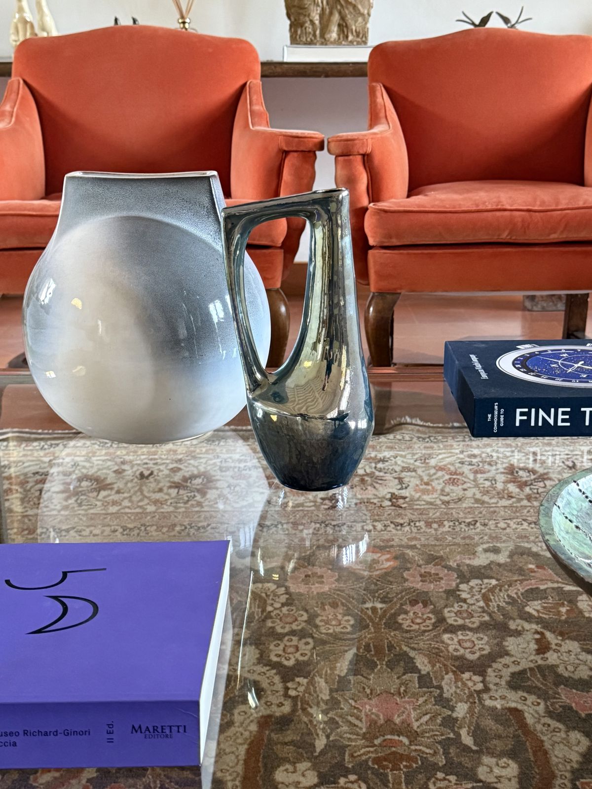 A. Cytère, Modern Iridescent Gres Vase, Rambervillers France 1950s photo Home Decor