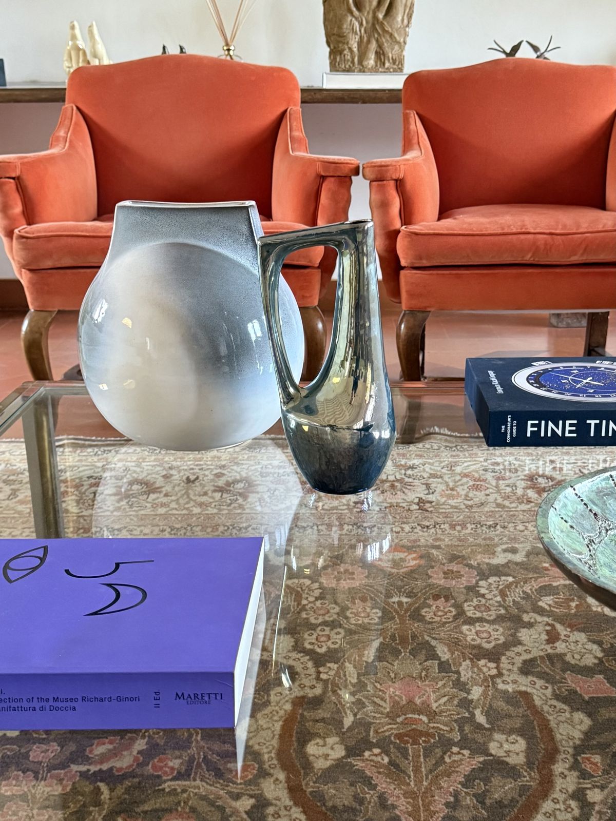 photo vinterior A. Cytère, Modern Iridescent Gres Vase, Rambervillers France 1950s