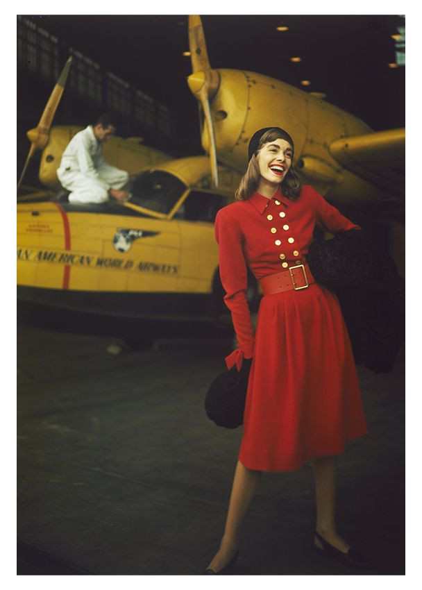 Toni Frissell 'Model In A Red Dress' Unframed Archival Pigment Print photo furniture