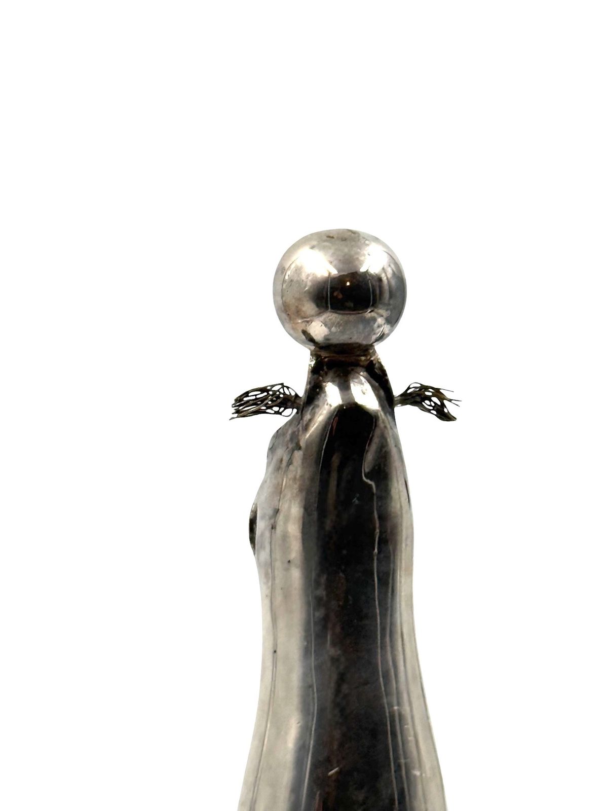 photo buy Art Deco Silverplated Brass Seal Sculpture, France 1940s