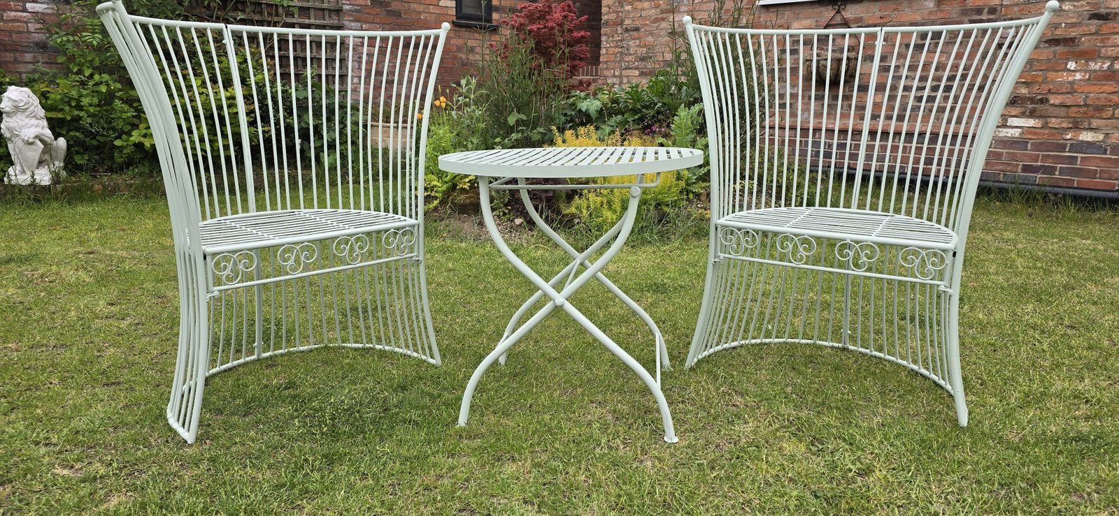 Super Art  Deco Cast Iron Patio Set photo 895.0