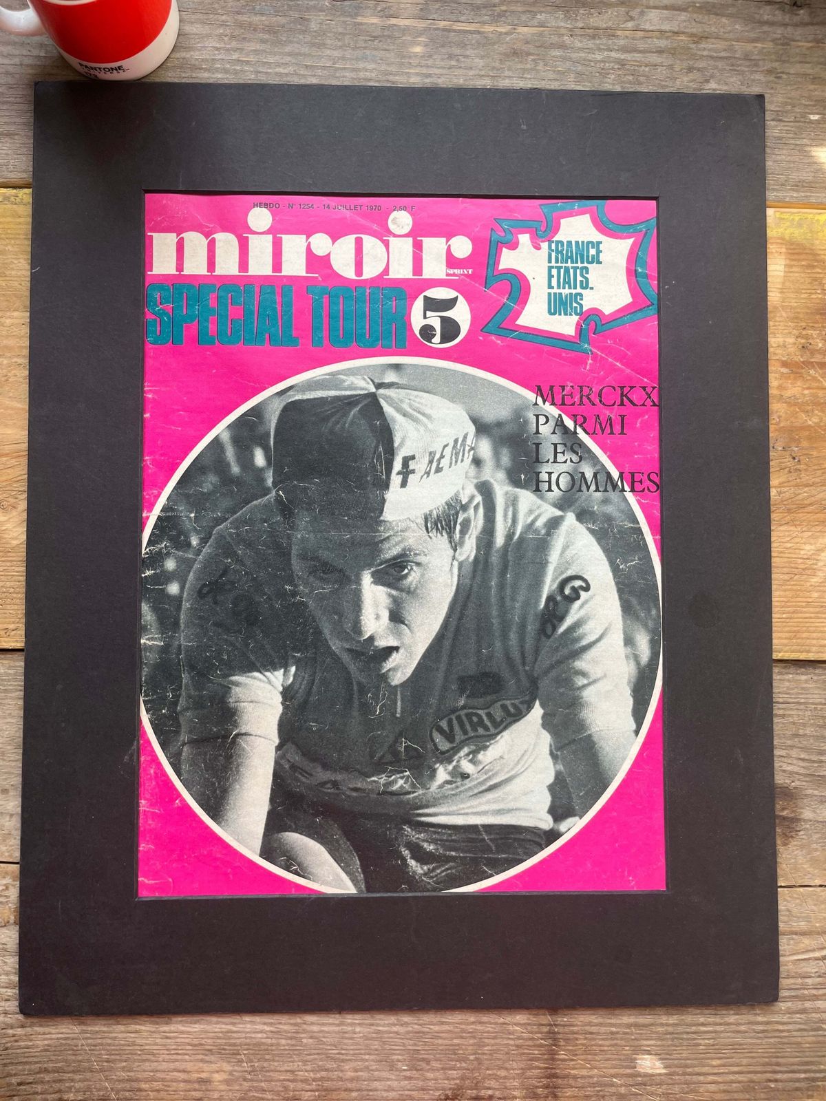 Eddy Merckx Vintage Cycling Print 1970