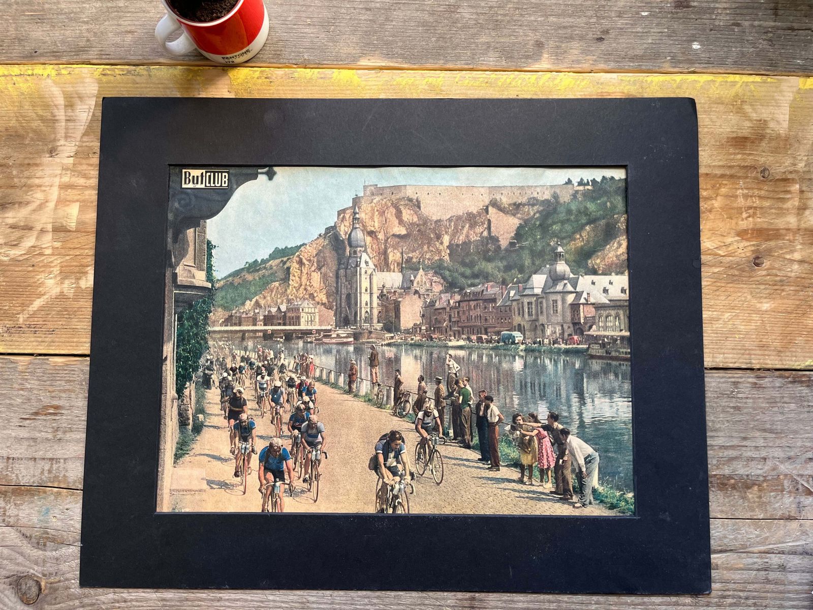 Vintage Tour De France Cycling Print 1947 Pernac