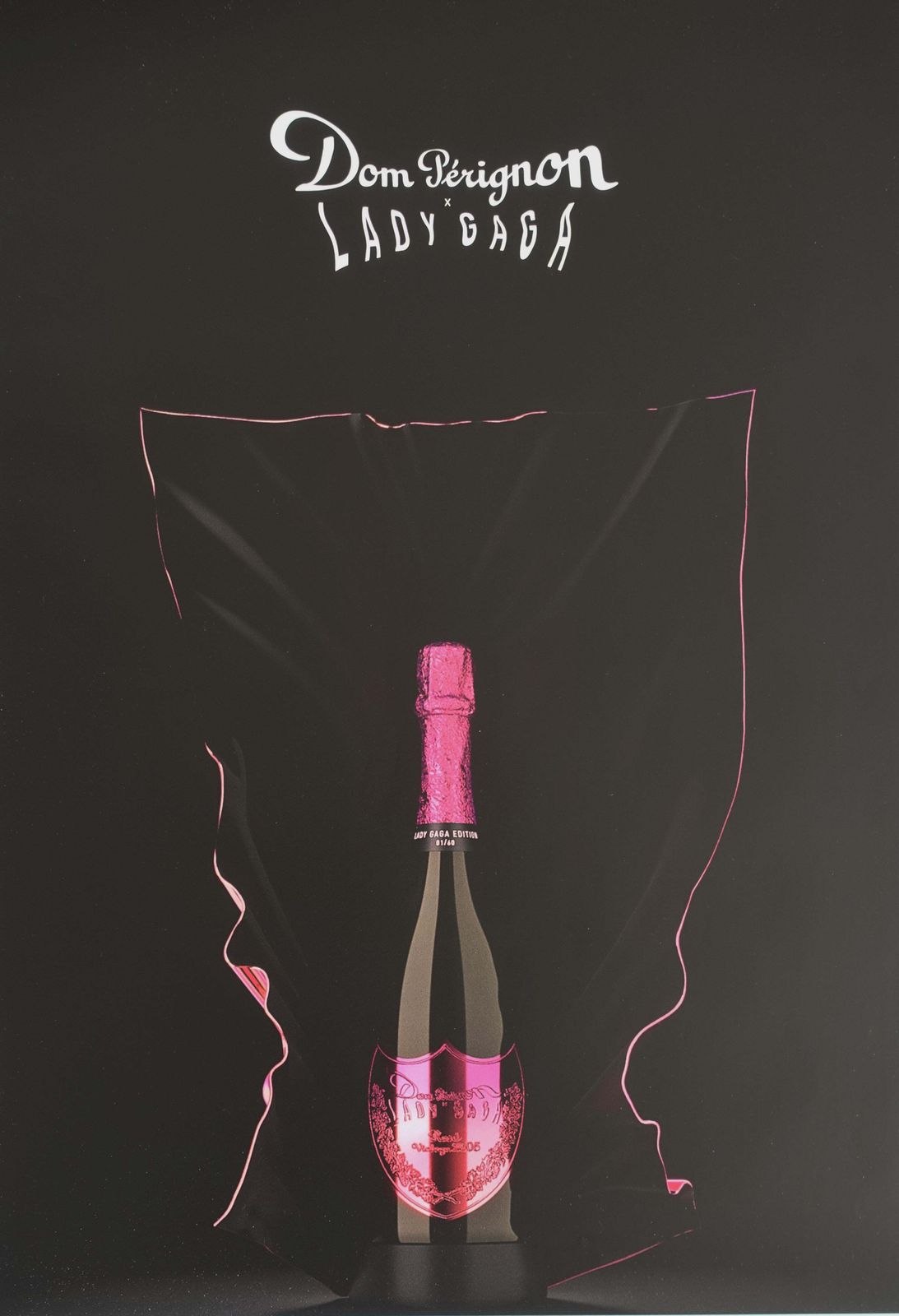 2012 Dom Perignon Champagne Lady Gaga Edition   Original Vintage Poster