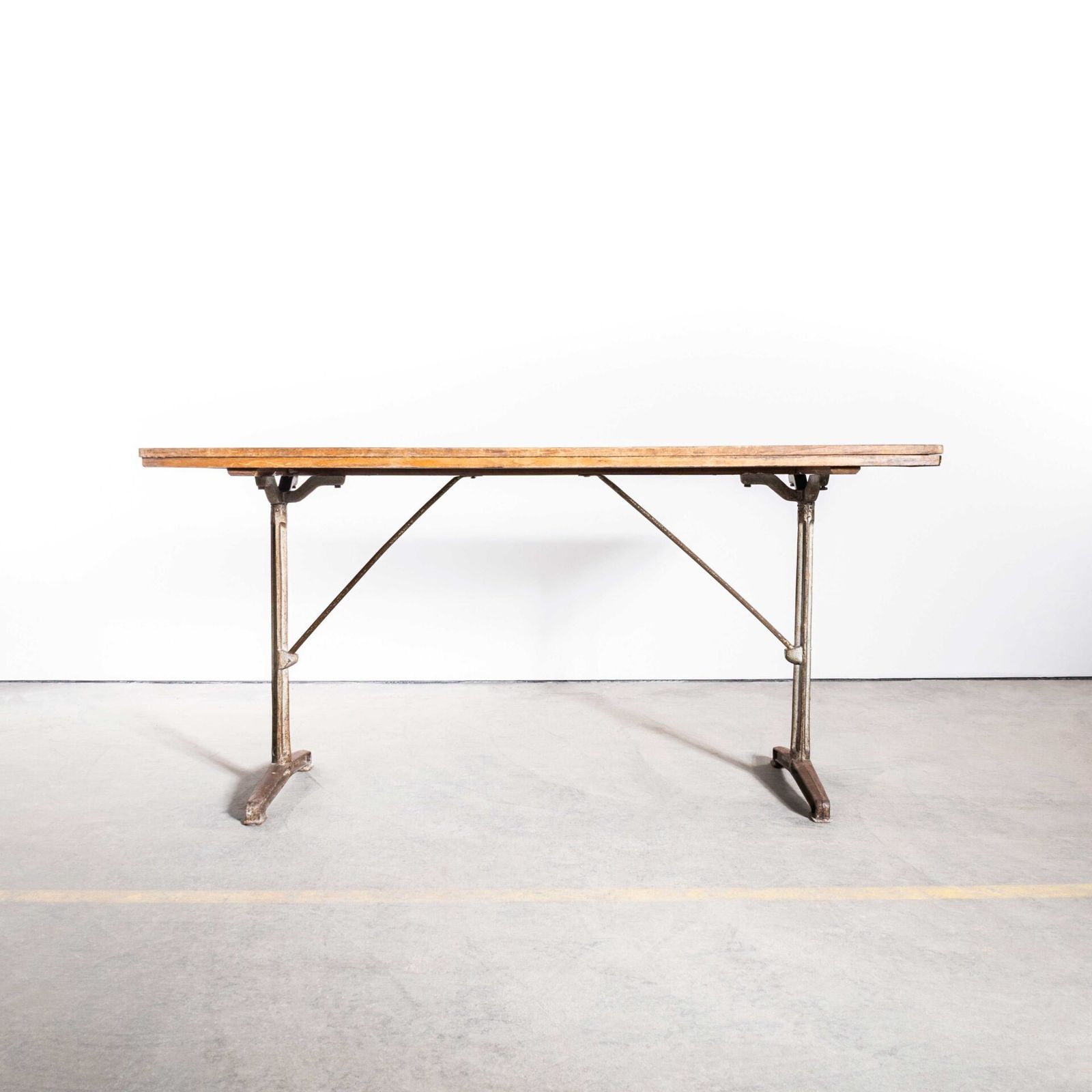 1930’s French Original Cast Base Fischel Small Dining Table (3585) photo for sale