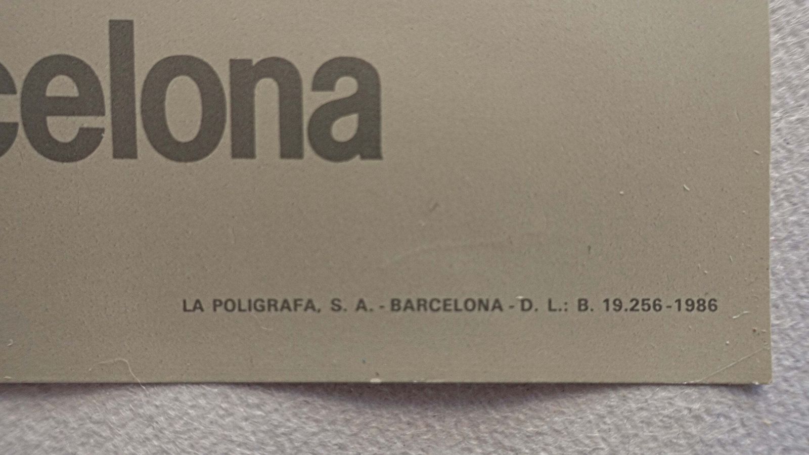 1986 Anthony Caro Spanish Exhibition Poster   Original Vintage Poster photo for sale