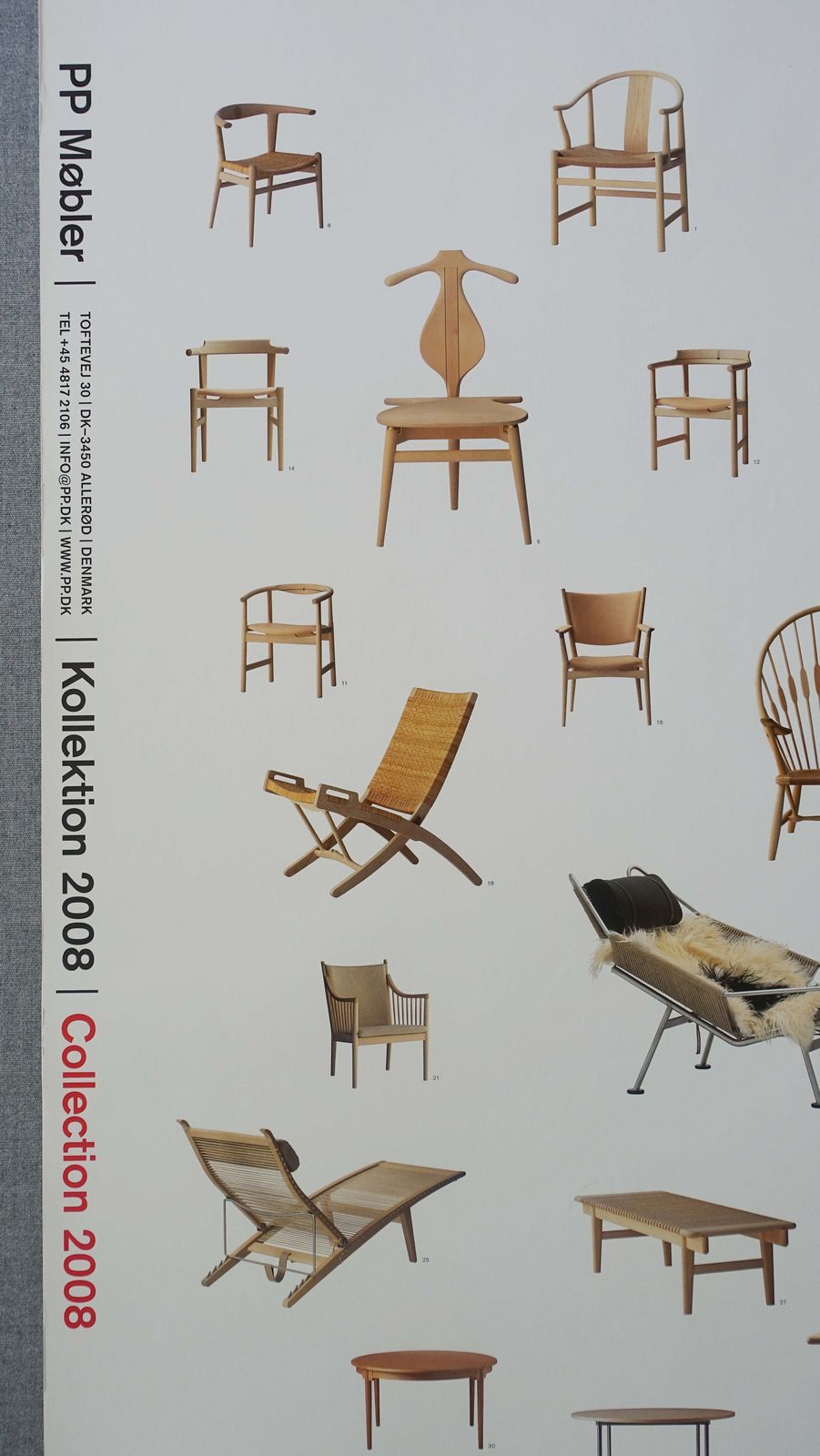 2008 Pp Møbler Danish Design Furniture   Original Vintage Poster photo Art