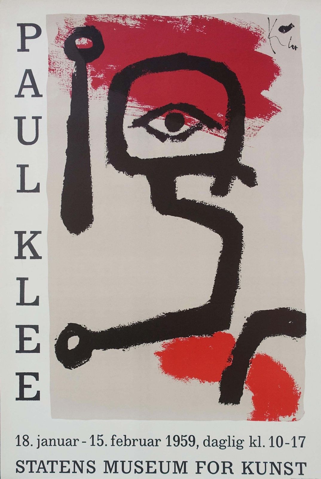 Tentoonstellingsposter Paul Klee – Statens Museum For Kunst, 1959