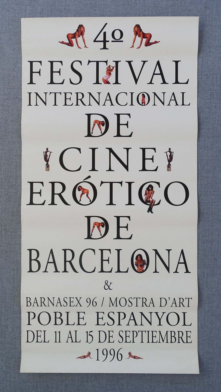 1996 Erotic Film Festival Barcelona   Original Vintage Poster photo for sale