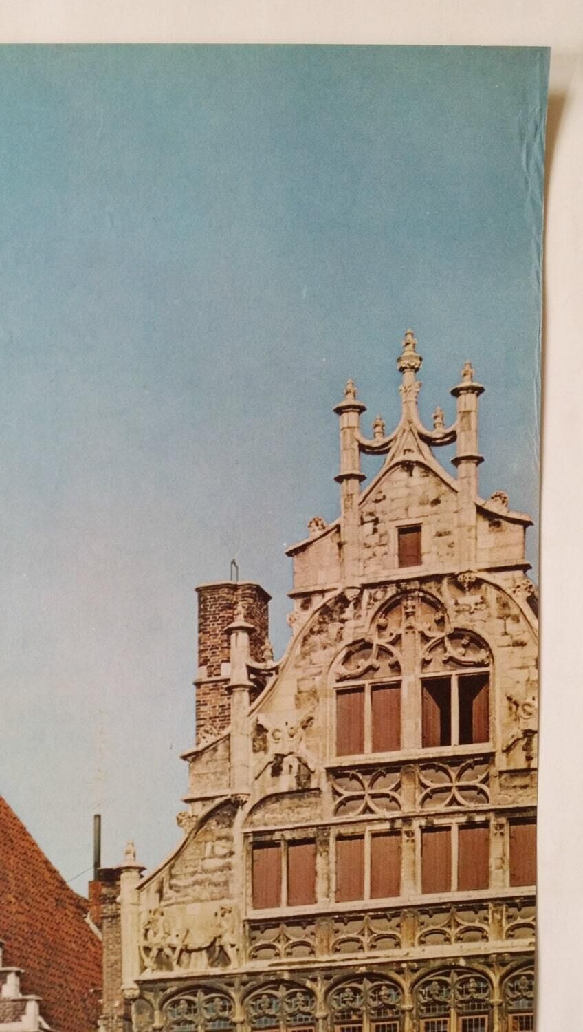 1950s Ghent, Belgium Travel Poster   Original Vintage Poster photo 70.0